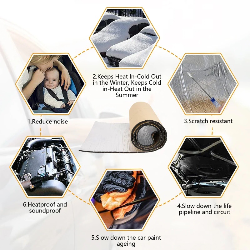 200x50cm 5/10mm Auto-Schallsch – Sound Dampening Foam Bewertung und Preis