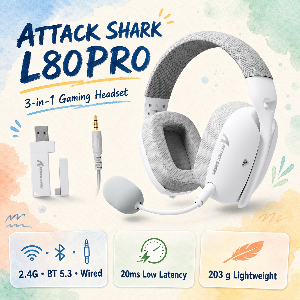 ATTACK SHARK L80PRO Ultraleich – Esports Gaming Earbuds Bewertung und Preis