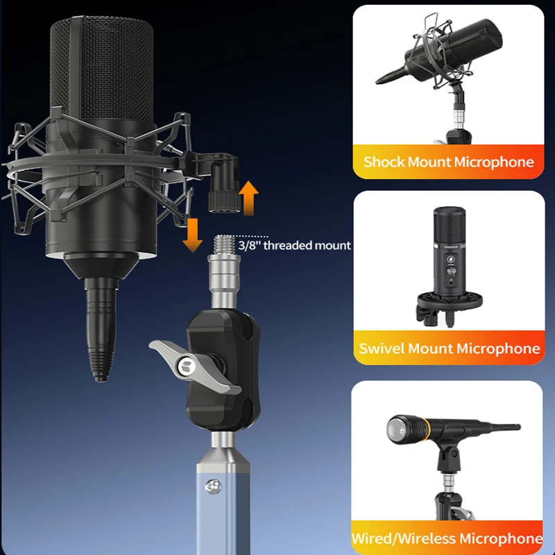 Professioneller Doppel-Saugnap – Microphone Arm Boom Bewertung und Preis